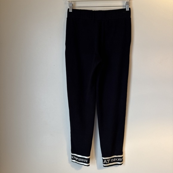Armani Exchange Womens Sweatpants Size S Black Joggers Logo Spellout Lounge - Picture 13 of 13